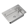 ZUHNE Drop-In Kitchen Sink Stainless Steel (33 by 22 Single Bowl) Grade B