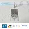 ZUHNE 16-Gauge Stainless Steel Undermount Kitchen Sink with Commercial Grade Sound Guard, Brushed Finish and Sloped Bottom (10 by 18 Inch Bar Sink)