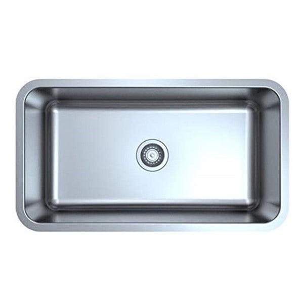 ZUHNE Milan Undermount Kitchen Sink Stainless Steel (30" by 18" by 9" Single Bowl)