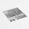 ZUHNE 16-Gauge Stainless Steel Undermount Kitchen Sink with Commercial Grade Sound Guard, Brushed Finish and Sloped Bottom (16 by 16 Inch Bar Sink)