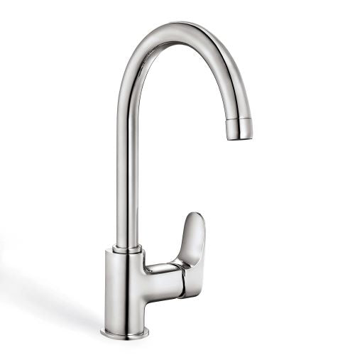 ZUHNE Zephyr Kitchen, Bar, Prep, RV, Utility and Laundry Mixer Faucet, Chrome (Made in Europe)