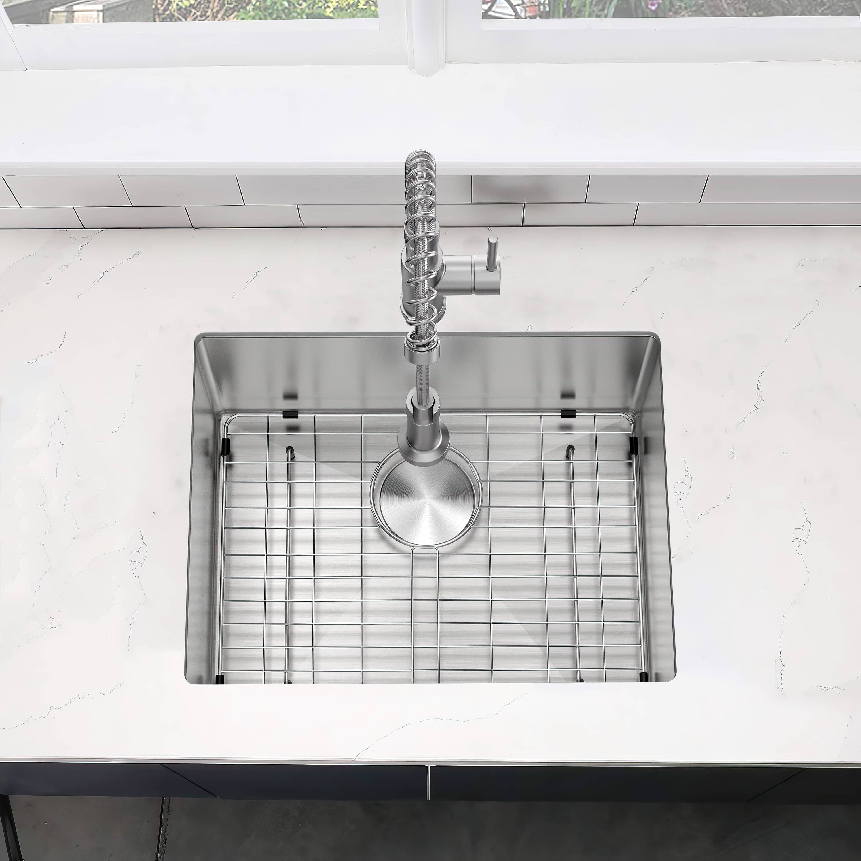 ZUHNE 16Gauge Stainless Steel Undermount Kitchen Sink Commercial Gr