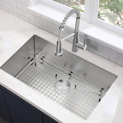 ZUHNE 16-Gauge Stainless Steel Undermount Kitchen Sink | Commercial Gr ...