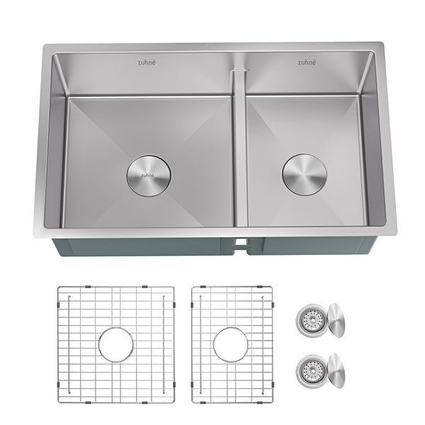 Modena 16-Gauge Stainless Steel Single Bowl Undermount Kitchen Sink, Commercial Grade (32 x 19 LD)