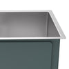 Modena 16-Gauge Stainless Steel Single Bowl Undermount Kitchen Sink, Commercial Grade (13 x 15 Inch)