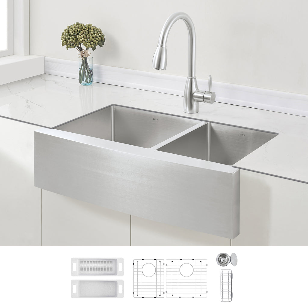 ZUHNE 16-Gauge Stainless Steel Undermount Kitchen Sink