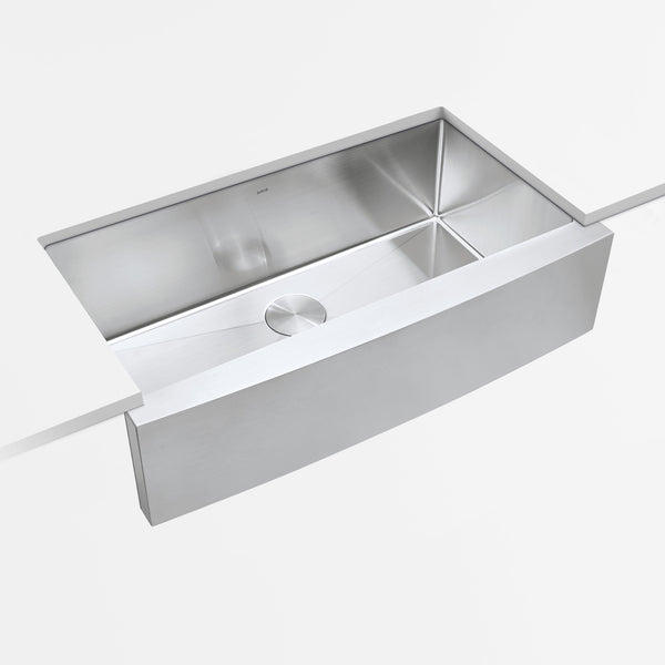 ZUHNE Modena 30-Inch ADA Undermount Kitchen Sink with Accessories, 16 Gauge  (5.5 Shallow Single Bowl for 33” Cabinet)