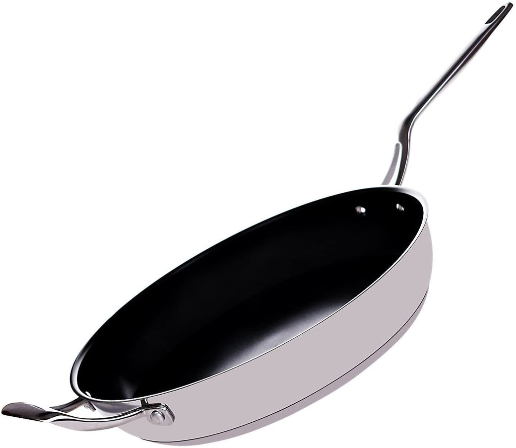 Zuhne Nonstick Cookware, Omlette Fry Pan, Stainless Steel, 8-inch, 10-