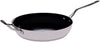 Zuhne Nonstick Cookware, Omlette Fry Pan, Stainless Steel, 8-inch, 10-inch, and 12-inch Set, Black Excalibur Coating, PFOA-Free and Lead-Free