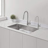 ZUHNE Modena 30-Inch ADA Undermount Kitchen Sink with Accessories, 16 Gauge (5.5" Shallow Single Bowl for 33” Cabinet)