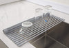 ZUHNE Roll-Up Over the Sink Dish Drying Rack, Gray
