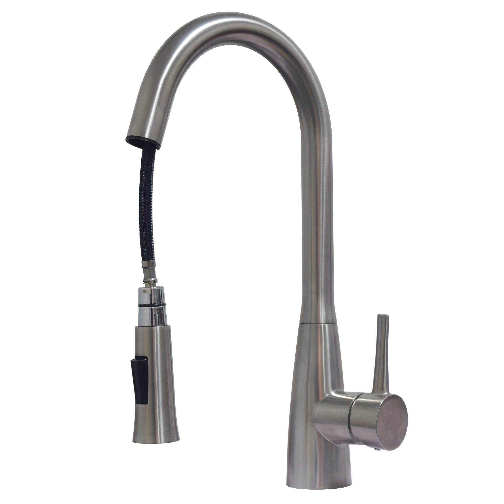 ZUHNE Ava Solid Stainless Lead Free High Arc Pull Out Dual Function Si