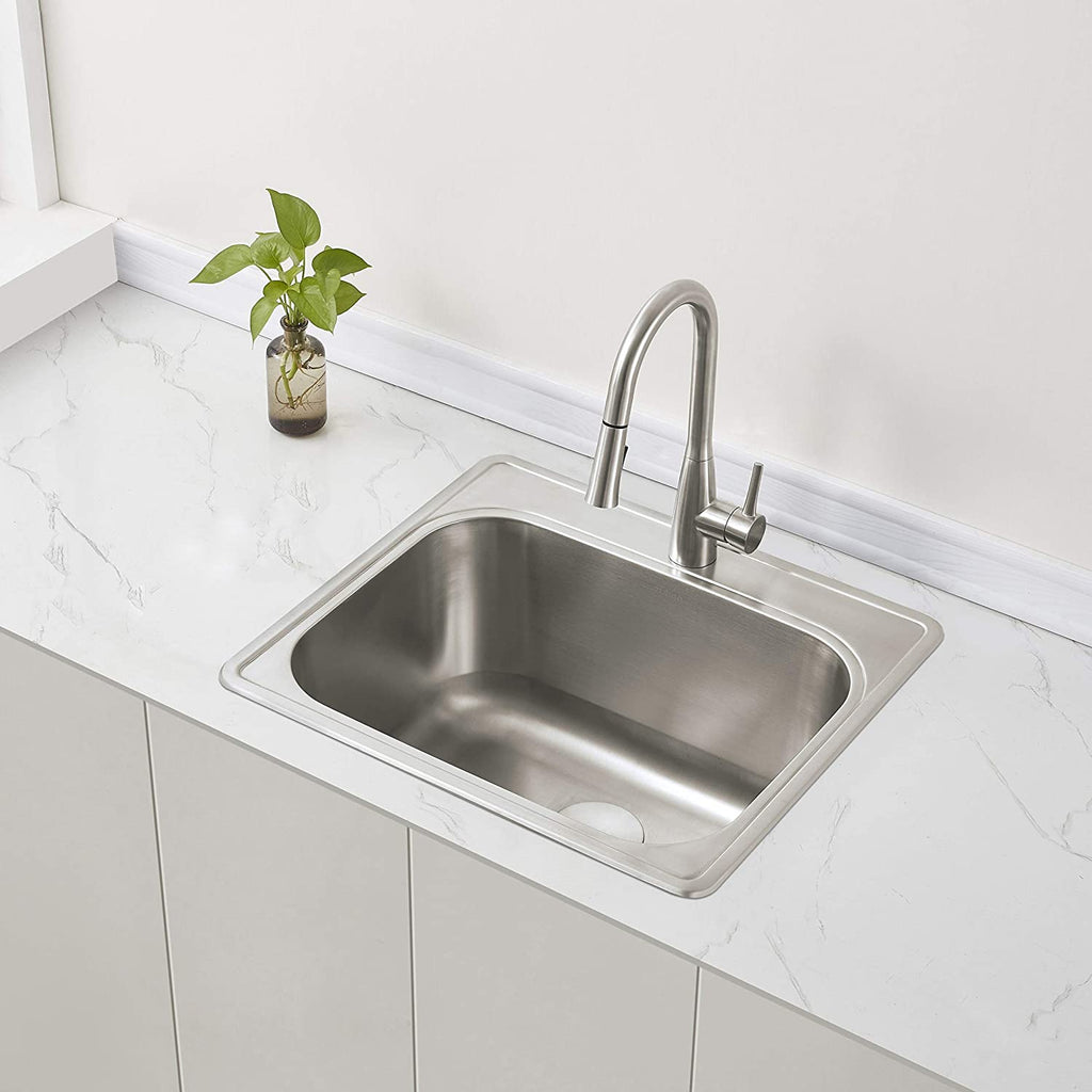 ZUHNE 25 by 22 Drop-In Utility Sink for Laundry Room with Drain Stra –  Zuhne