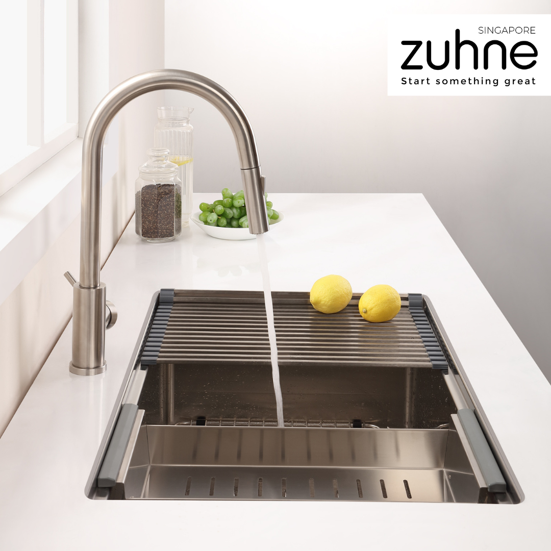 Neste 78cm Workstation Kitchen Sink with Accessories – Zuhne