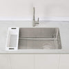 Zuhne Offset Drain Kitchen Sink 16 Gauge Stainless Steel (32" Reversible Undermount)